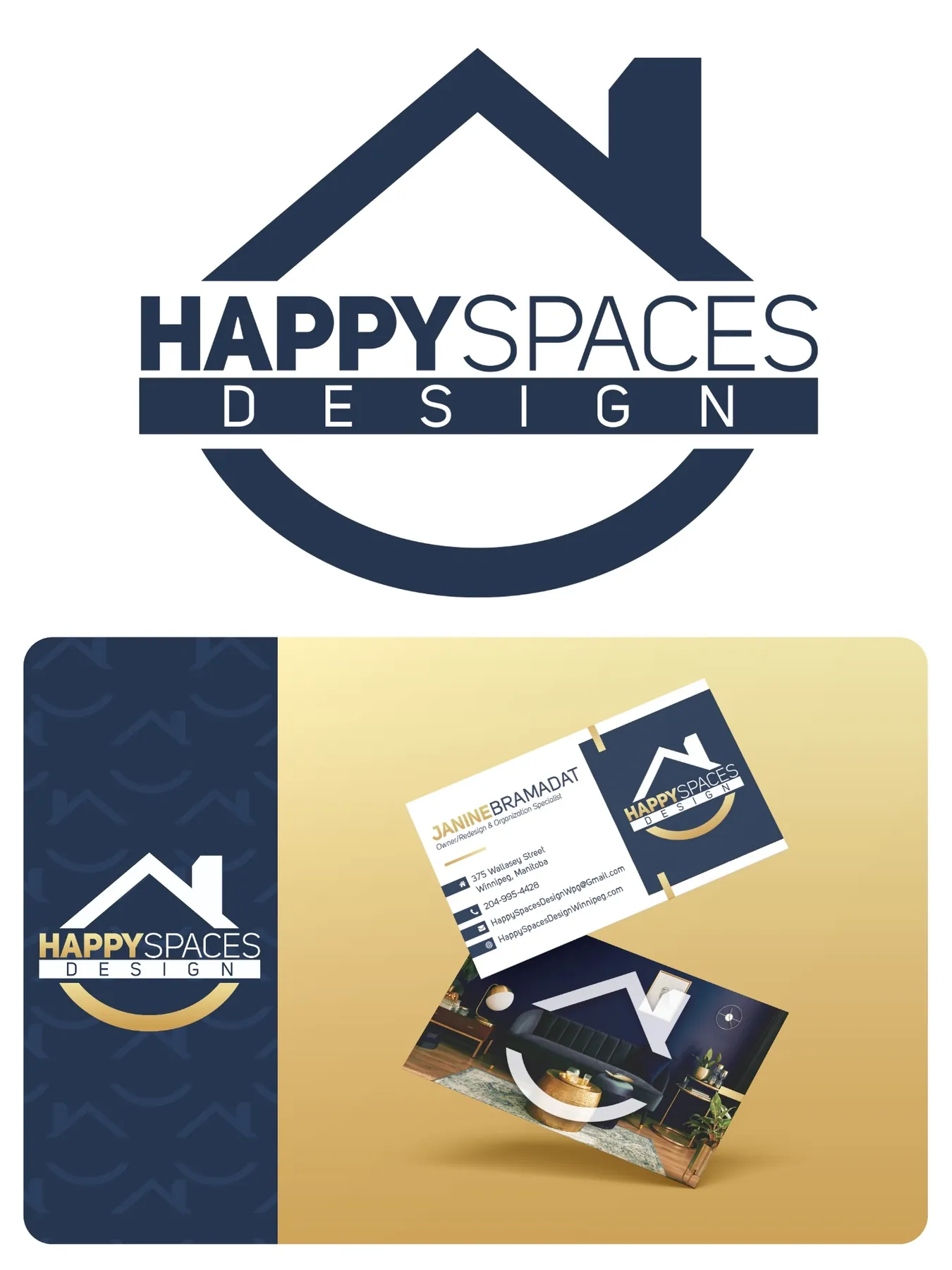 Happy Spaces Design branding